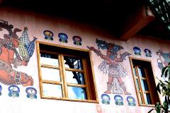 tripple mayan mural La Mirador